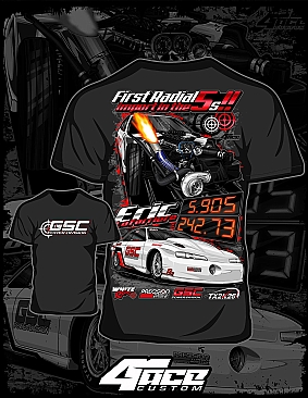 GSC Power-Division White Rice 5-Second Record T-Shirt