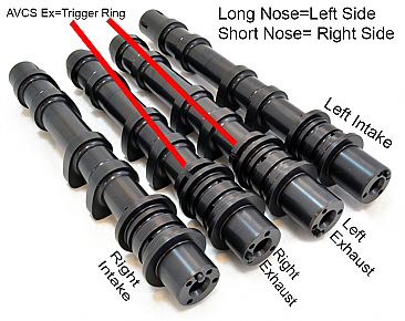 Billet S2 Camshaft set for Subaru EJ257 Dual AVCS