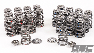 GSC Power-Division Conical Spring set with Titanium Retainer and Chromoly Seat for the Porsche 991/992 Turbo