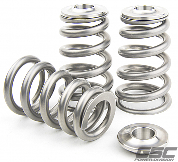 GSC Power-Division High Pressure CONICAL Valve Spring with Ti Retainer for Toyota 3SGTE