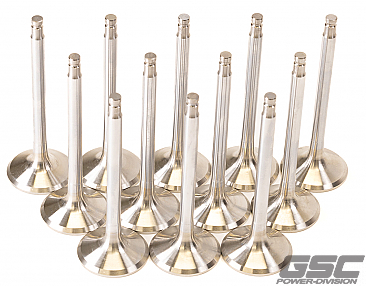 GSC Power Division 6.6mm Stem +1mm Super Alloy Exhaust Valves Nissan VR38DETT