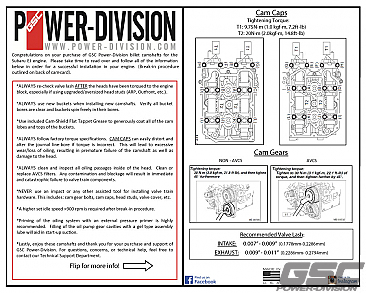 GSC Power-Division Billet S2 Camshaft set for EJ207 JDM/EURO WRX & STi V7+